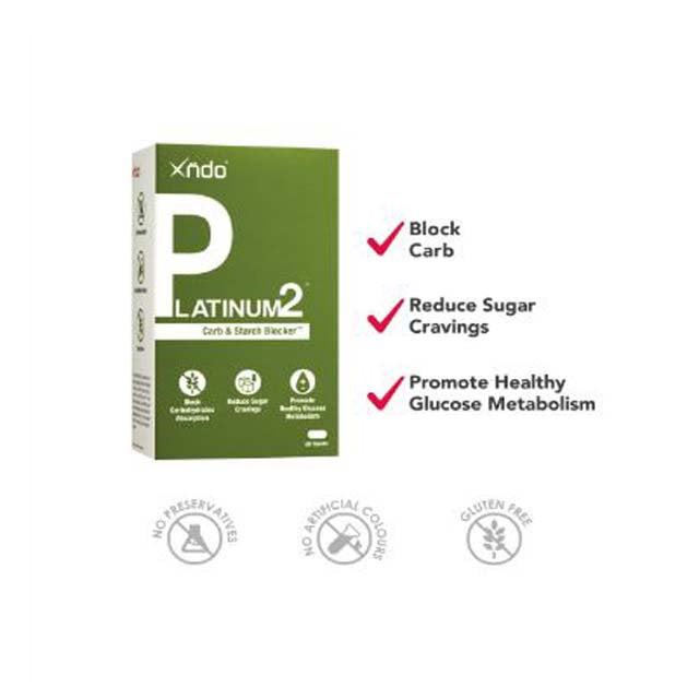 XNDO X-FT carb blocker packaging for carb blocking and sugar craving reduction
