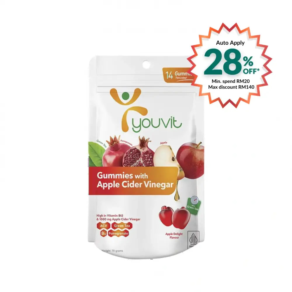 YOUVIT APPLE CIDER VINEGAR GUMMIES 14S