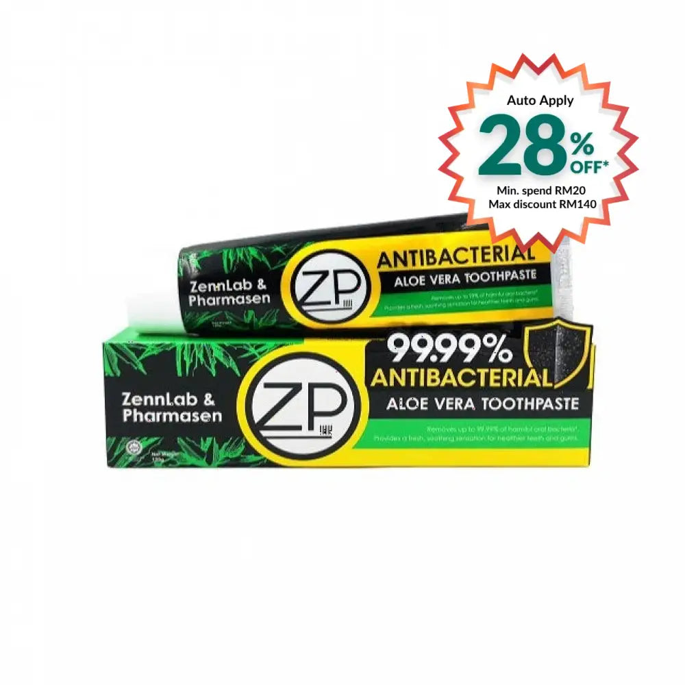 ZP ANTIBACTERIAL ALOE VERA TOOTHPASTE 120G