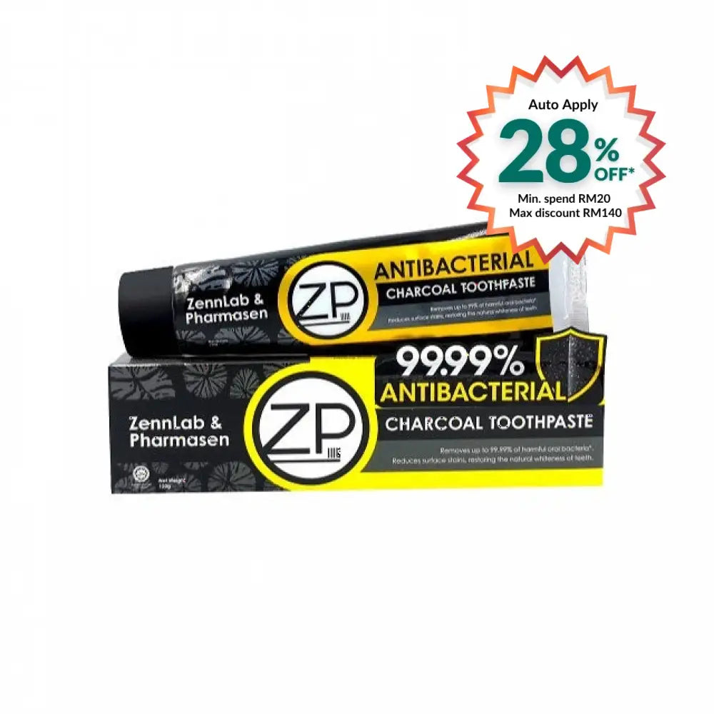 ZP ANTIBACTERIAL CHARCOAL TOOTHPASTE 120G