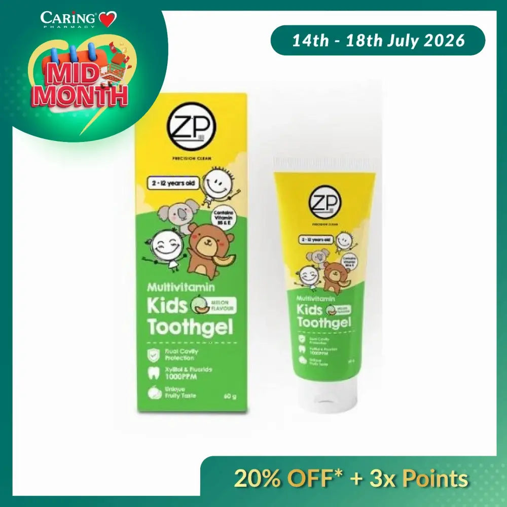 ZP MULTI-VITAMIN MELON KIDS TOOTHGEL 60G