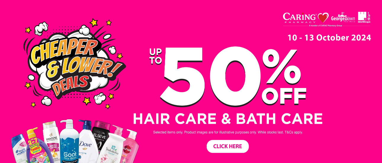 Hair Care & Bath Care Up to 50% OFF