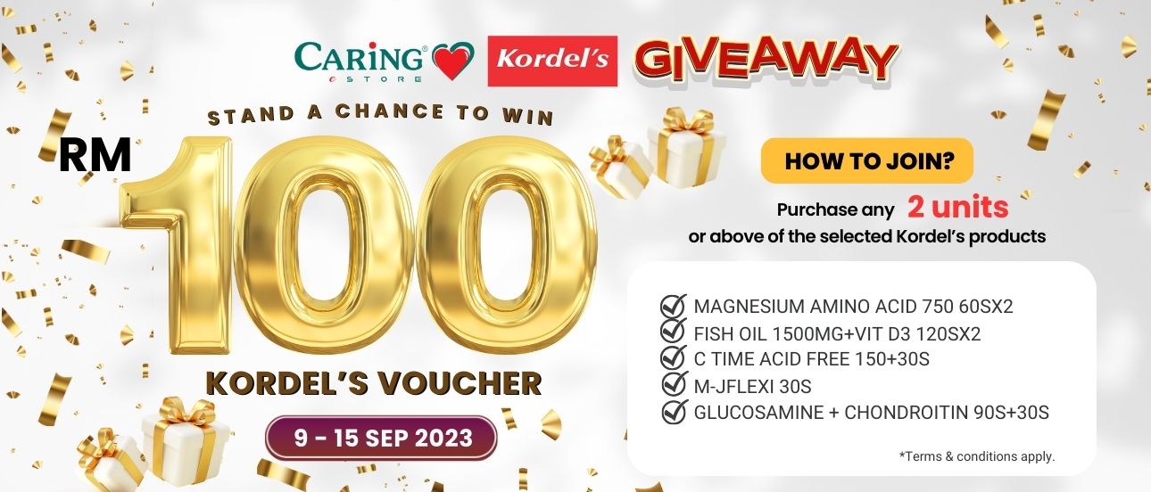 Spend & Win Kordel's Voucher (9 - 15 Sep)