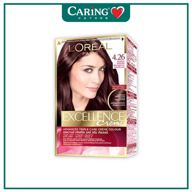 LOREAL EXCELLENCE CREME HAIR COLOUR  PURPLE BROWN 1S | Caring  Pharmacy Official Online Store