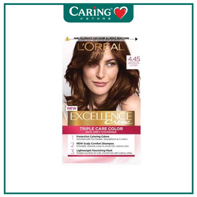 LOREAL EXCELLENCE CREME HAIR COLOUR  MAHOGANY COPPER BROWN 1S |  Caring Pharmacy Official Online Store