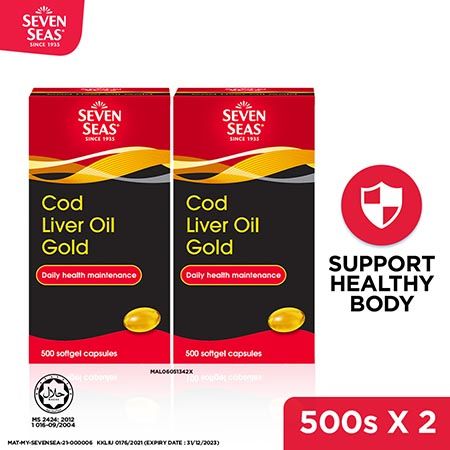 Sevenseas Cod Liver Oil Gold Caps 500s X 2 Caring Pharmacy Official Online Store