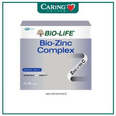 BiO-LiFE BIO-ZINC COMPLEX TABLET 30S X 2