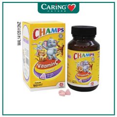 CHAMPS VITAMIN C 30MG BLACKCURRANT CHEWABLE TABLET 100S