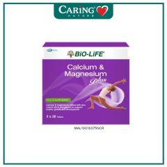 BiO-LiFE CALCIUM & MAGNESIUM PLUS TABLET 30S X 2
