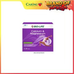 BiO-LiFE CALCIUM & MAGNESIUM PLUS TABLET 30S X 2