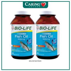 BiO-LiFE OMEG-3 FISH OIL 1000MG CAPSULE 200S X 2