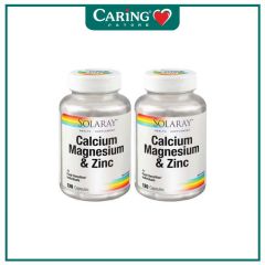 SOLARAY CALCIUM MAGNESIUM ZINC 120SX2