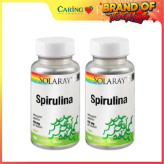 SOLARAY SPIRULINA 100S X 2