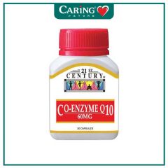 21ST CENTURY CO-ENZYME Q10 60MG CAPSULE 30S