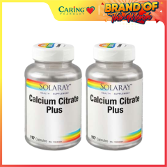 SOLARAY CALCIUM CITRATE PLUS 117S X 2