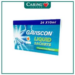 GAVISCON LIQUID SACHET 10ML 24S