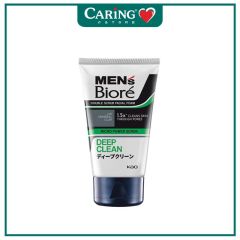 BIORE MENS DOUBLE SCRUB FACIAL FOAM DEEP CLEAN 100G