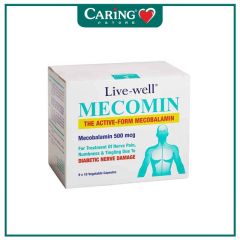 LIVE-WELL MECOMIN 500MCG FOR NERVE DAMAGE VEGETABLE CAPSULE 90S