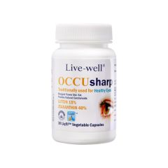 LIVE-WELL OCCU SHARP FOR HEALTHY EYES VEGETABLE CAPSULE 30S