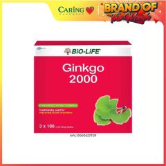 BiO-LiFE GINKGO 2000 TABLET 100S X 3