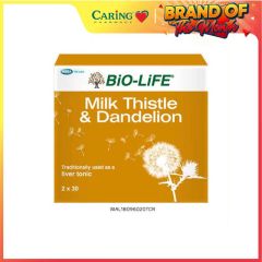 BiO-LiFE MILK THISTLE & DANDELION TABLET 30S X 2