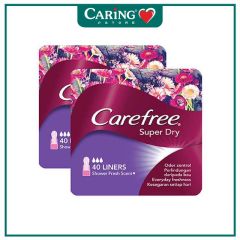CAREFREE SUPER DRY SCENTED PANTY LINER 40S X 2