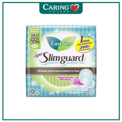 LAURIER PAD SUPER SLIM GUARD DAY WING ULTRA ABSORBENT 22.5CM 10S