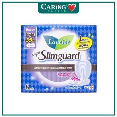 LAURIER PAD SUPER SLIM GUARD NIGHT WING ULTRA ABSORBENT 35CM 8S
