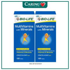 BiO-LiFE MULTIVITAMINS WITH MINERALS TABLET 100S X 2