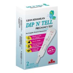 DIP N TELL PREGNANCY TEST 2S (DIP CARD)