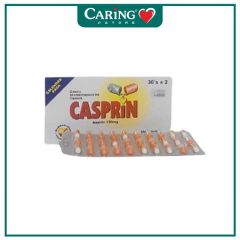 CASPRIN ASPIRIN 100MG VEGETABLE CAPSULE 30S X 2