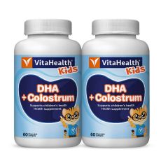 VITAHEALTH KIDS DHA + COLOSTRUM CHEWABLE SOFTGEL 60S X 2