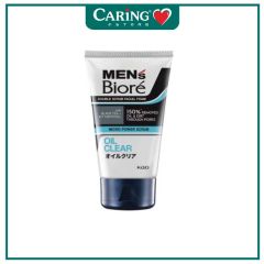 BIORE MENS DOUBLE SCRUB FACIAL FOAM OIL CLEAR 100G