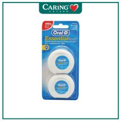 ORAL B ESSENTIAL FLOSS WAXED 100M MINT 1S