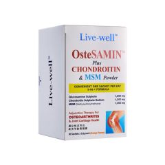 LIVE-WELL OSTESAMIN PLUS CHONDROITIN & MSM POWDER SACHET 5.8G X 30S