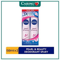 NIVEA PEARL & BEAUTY DEODORANT SPRAY 150ML X 2