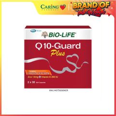 BiO-LiFE Q10-GUARD PLUS COENZYME Q10 150MG SOFT CAPSULE 30S X 2