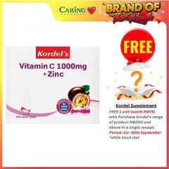 KORDELS VITAMIN C 1000MG ZINC EFFEVESCENT PASSION FRUIT 10S X 3