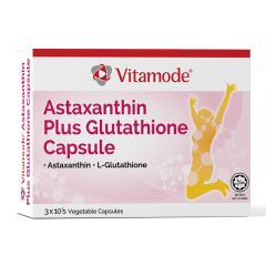 VITAMODE ASTAXANTHIN PLUS GLUTATHIONE VEGETABLE CAPSULE 10S X 3