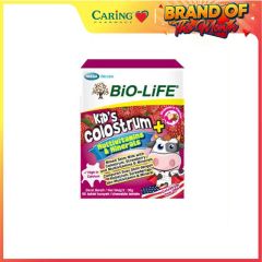 BiO-LiFE KIDS COLOSTRUM + MULTIVITAMINS & MINERALS STRAWBERRY CHEWABLE BITE 60S