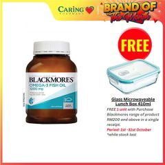 BLACKMORES FISH OIL 1000MG CAPSULE 400S (9/11/2024)