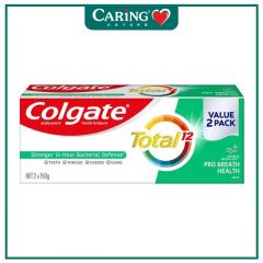 COLGATE TOTAL PRO BREATH HEALTH TOOTHPASTE 150G 2S