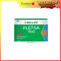 BiO-LiFE FLEXSA 1500MG GLUCOSAMINE SULFATE SACHET 30S