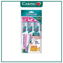 SYSTEMA TOOTHBRUSH SUPER VALUE PACK COMPACT 3S