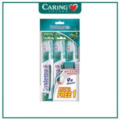 SYSTEMA TOOTHBRUSH SUPER VALUE PACK FULL HEAD 3S