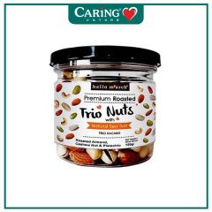 HELLO MARCH PREMIUM ROASTED TRIO NUTS WITH NATURAL SEA SALT (ROASTED ALMOND, CASHEW NUTS & PISTACHIO) 150G