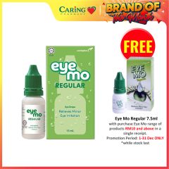 EYE MO REGULAR EYE DROPS 15ML - MINOR EYE IRRITATION