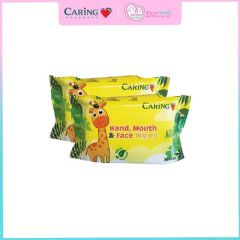 CARING HAND MOUTH & FACE WIPES 30S X 2