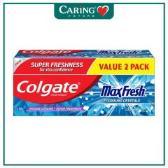 COLGATE TOOTHPASTE MAX FRESH COOL MINT 160G 2S