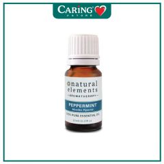 NATURAL ELEMENTS AROMATHERAPY PEPPERMINT PURE ESSENTIAL OIL 10ML
